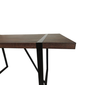Modern Dining Table With Metal Legs For 4 - 6 Person