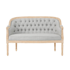 French Country Chesterfield Style Tufted Loveseat - Best Buy Furniture
