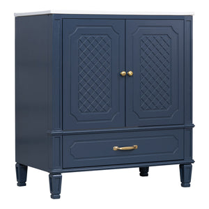 Bathroom Vanity With Sink, Soft Closing Door, Multi Functional Storage