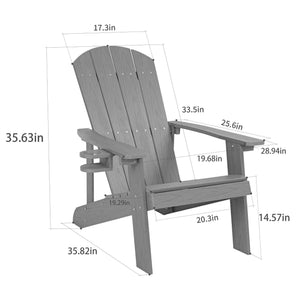 Outdoor Lounge Chair With Cup Holder For Patio Relaxation