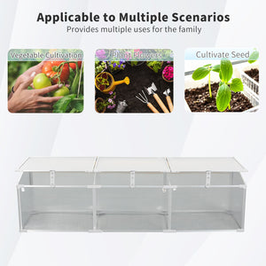 Polycarbonate Greenhouse For Outdoors In Winter - Silver