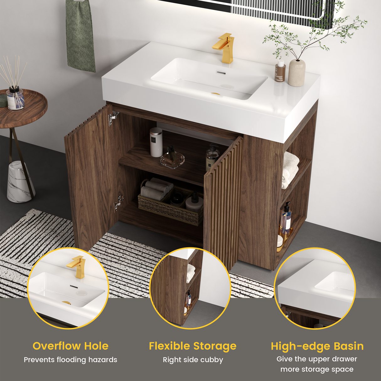 Galan 36F" Winston Bathroom Vanity