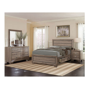 Queen Storage Bed With Underbed Drawers - Brown