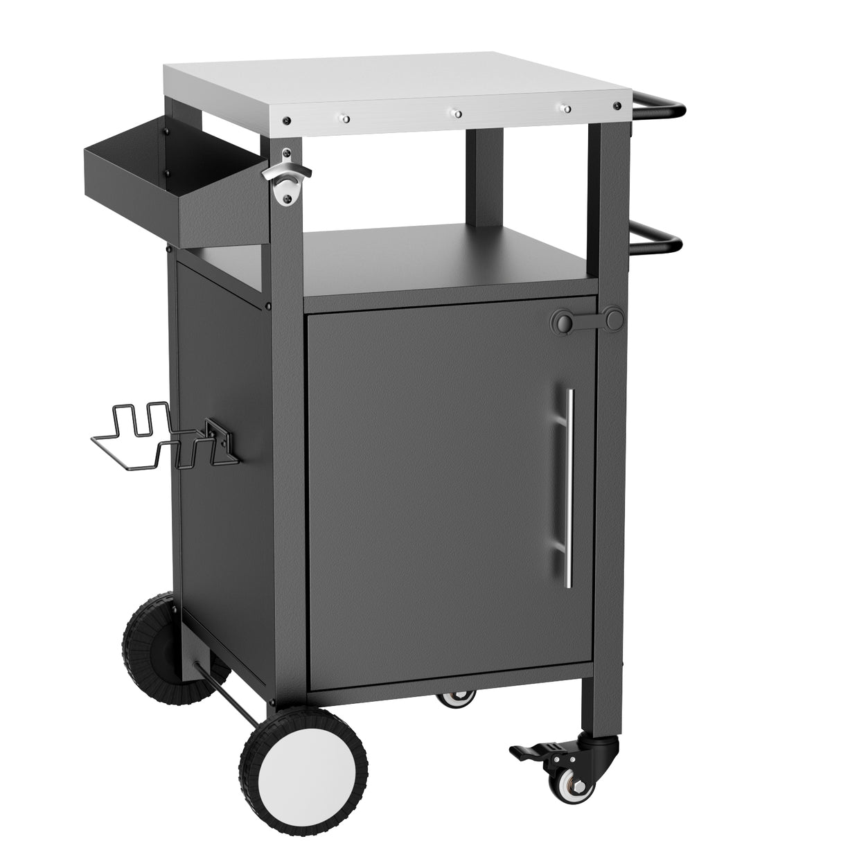 Outdoor Grill Cart with Patio Furniture and Storage