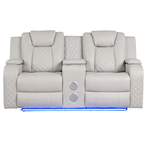 Benz - LED & Power Recliner With Adjustable Headrests And Ambient LED Lighting