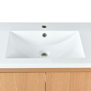 Bathroom Vanity Set With Sink, Combo Cabinet, Bathroom Storage Cabinet, Solid Wood Frame