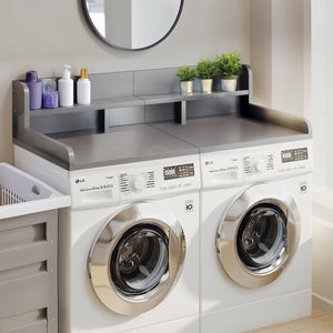Washer Dryer Countertop with Non-slip Pads, Gray