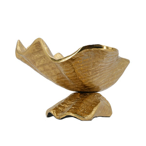 12x8x5.2" Aluminum Footed Bowl