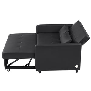 Convertible Sleeper Sofa Bed With 3 USB Ports