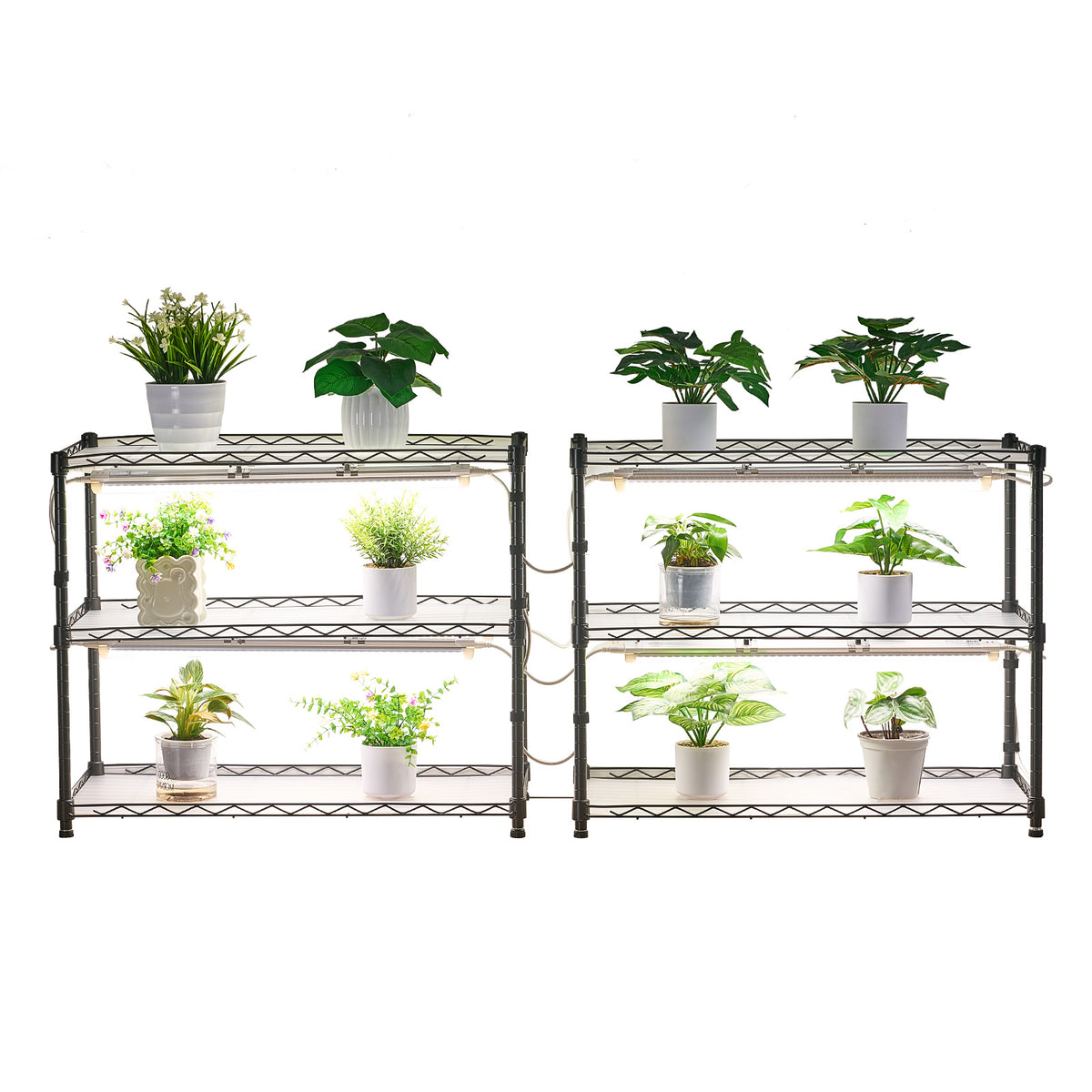 DIY Plant Shelf with Grow Lights