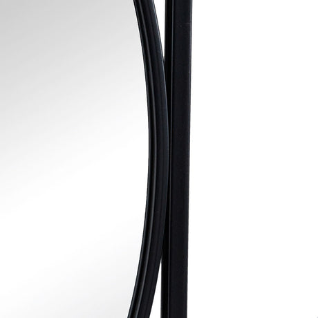 Rectangular Wall Mirrors With Frame, Home Decor For Living Room Bedroom Entryway - Black