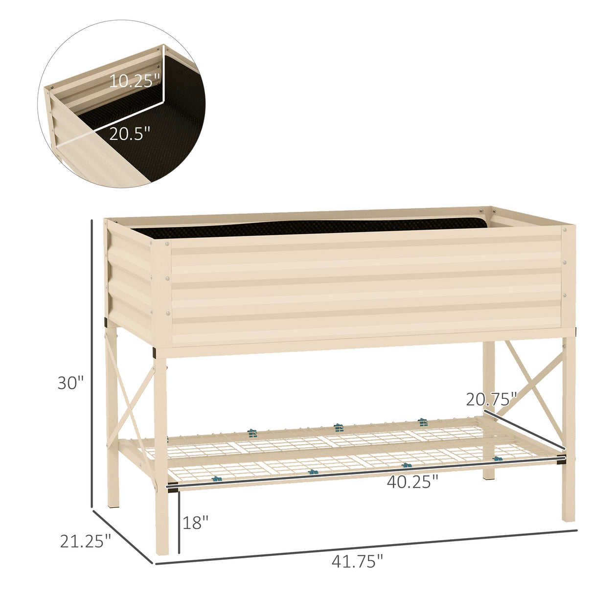 Outsunny Raised Garden Bed