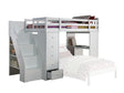 Freya - Twin Loft Bed With Storage (Not Including The Bottom Twin Bed) - White - Best Buy Furniture