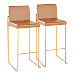 Fuji - Contemporary Design High Back Barstool