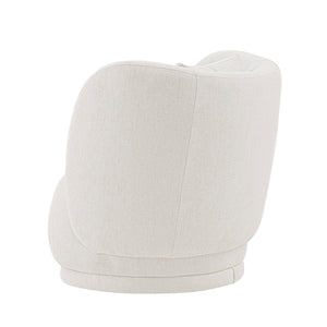 Weave - Accent Chair With Pillow, Comfortable Seating For Living Room - Cream