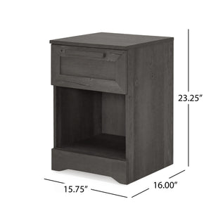 Broxon - Rustic Drawer Nightstand