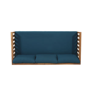 Claremont - 3 Seater Daybed Teak Acacia Wood Water Resistant Cushions