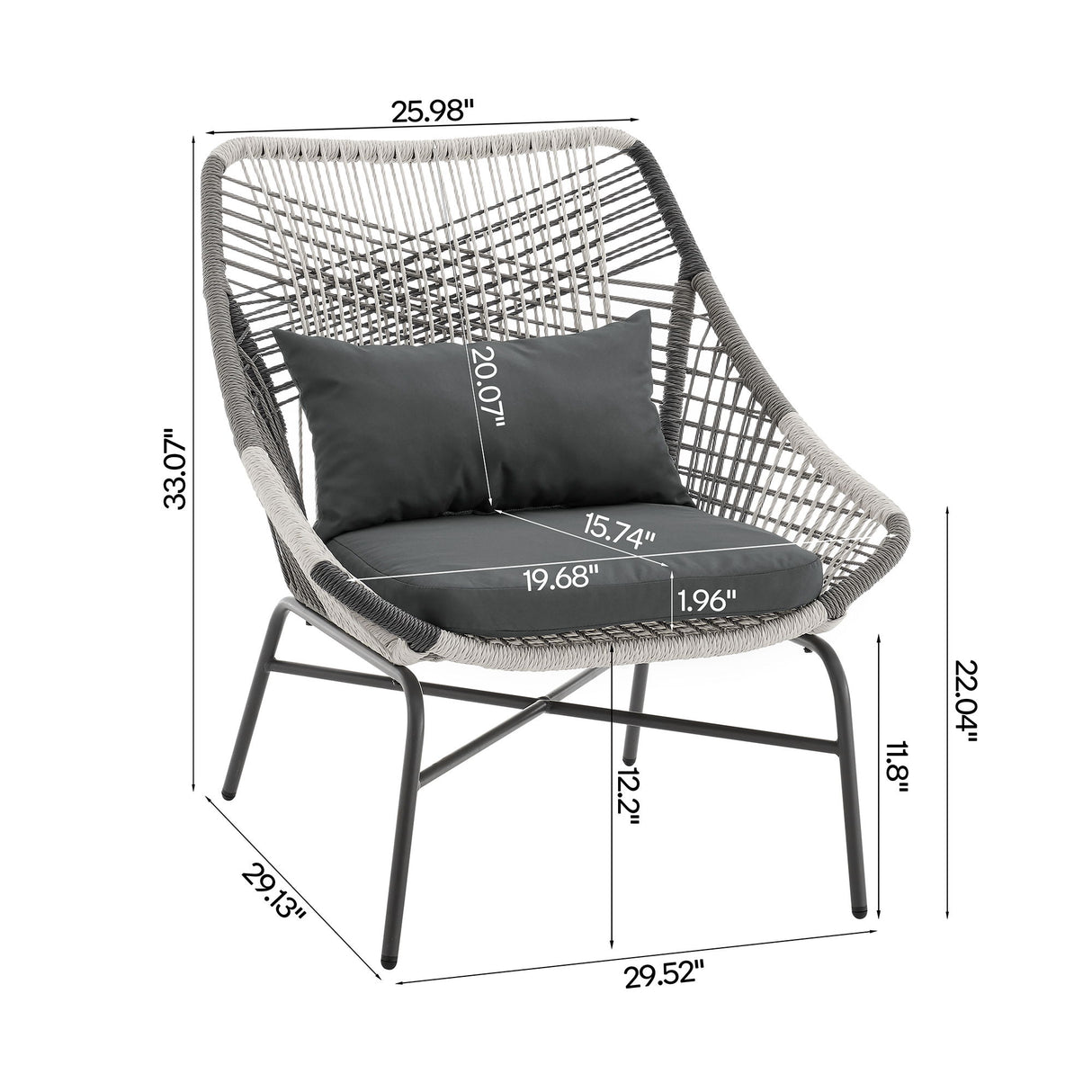 Ashland - 5 Piece Outdoor Conversation Set