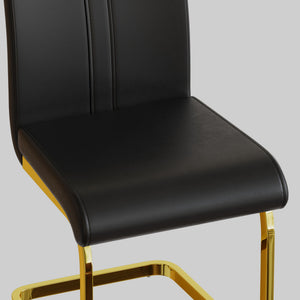 Side Dining Room Chair, Padded Seat High Back