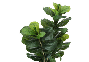41" Tall, Artificial Plant, Fiddle Tree, Indoor, Faux, Fake, Floor, Greenery, Potted, Real Touch, Decorative - Green / Black - Best Buy Furniture