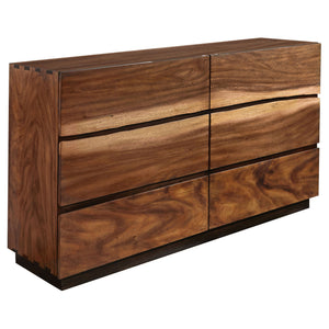 Tolt River - Queen 4 Piece Storage Bedroom Set - Walnut Brown