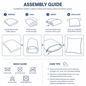 4 Pack Outdoor Lumbar Pillow Covers - 12x20 Inch