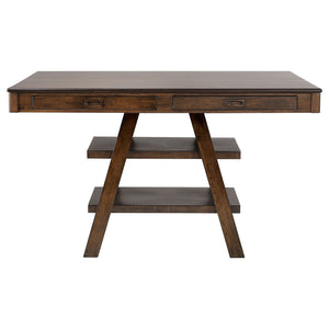 Ferrara - 5 Piece Counter Height Dining Set With Chairs - Walnut