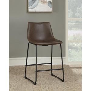 Armless Counter Height Stools (Set of 2) - Brown