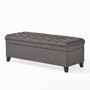 Juliana - Storage Ottoman With Birch Legs - Best Buy Furniture