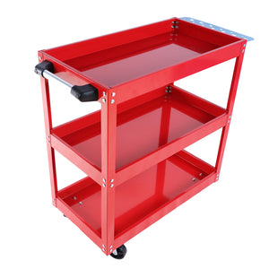 Tool Cart on Wheels - 3 Tier Rolling Mechanic Tool Cart