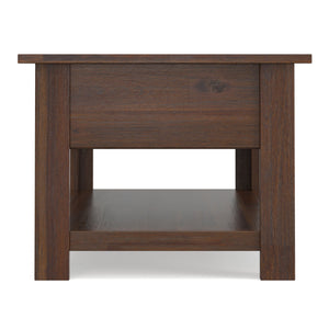 Monroe - Rectangular Coffee Table With Drawers - Brown