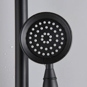 8-Inch Complete Rain Shower Combo System, Matte Black