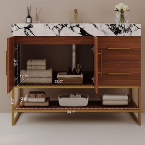 36" Modern Free-Standing Bathroom Vanity