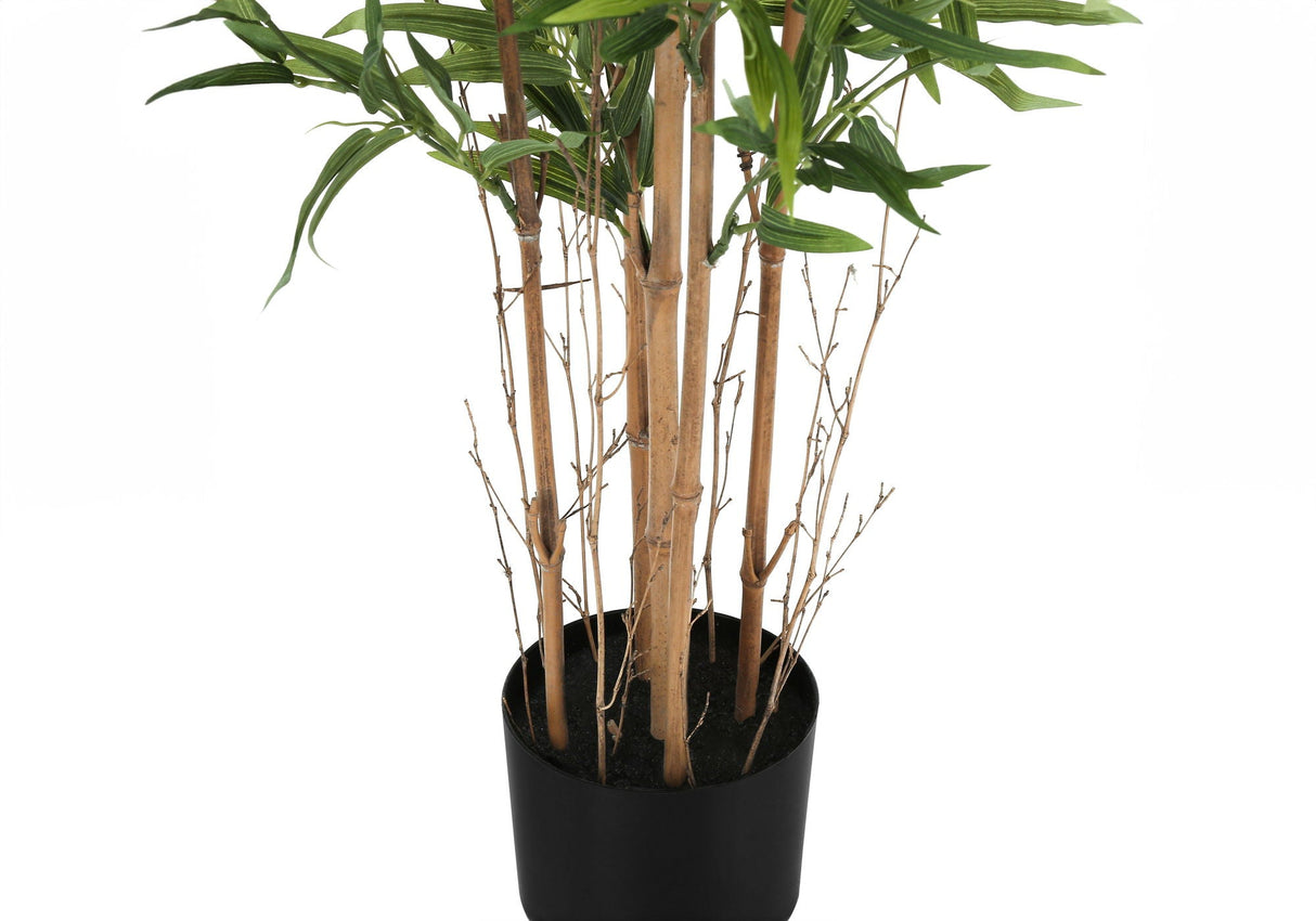 50" Tall, Artificial Plant, Bamboo Tree, Indoor, Faux, Fake, Floor, Greenery, Potted, Decorative - Green / Black - Best Buy Furniture