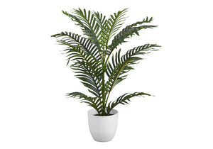 28" Tall, Artificial Plant, Palm Tree, Indoor, Faux, Fake, Floor, Greenery, Potted, Real Touch, Decorative - Green / White - Best Buy Furniture