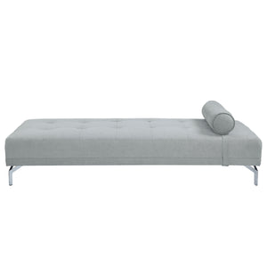 Quenti - Velvet Sofa Bed With Pillow - Gray - Best Buy Furniture