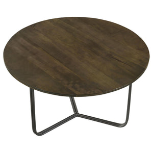 Accent Table With Slim Tripod Base - Brown
