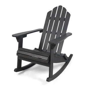Echoes Outdoor Acacia Wood Adirondack Rocking Chair