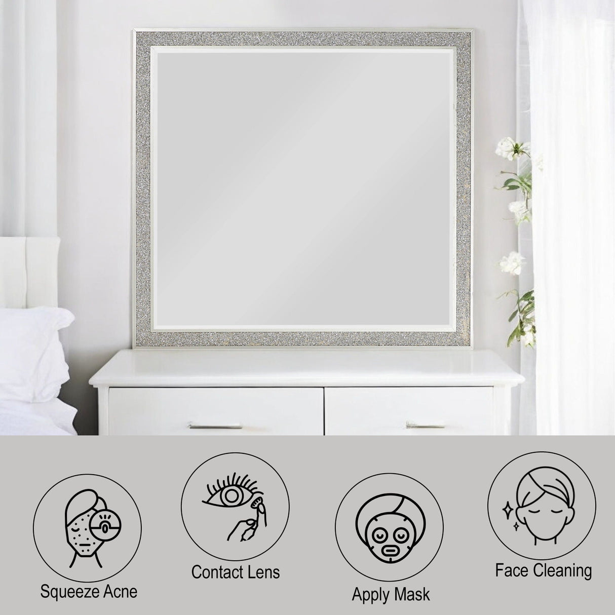 Sliverfluff - Mirror - Mirrored / Champagne - Best Buy Furniture