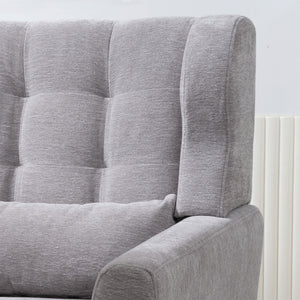 Modern Accent Chair, Arm Chairs For Living Room, Upholstered Mordern Armchair, Comfy Soft Padded Lounge Chair In Small Space, Bedroom, With Pillow, Solid Wood Leg