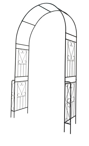 Metal Garden Arch Garden Arbor Trellis Climbing Plants Support Rose Arch Outdoor Arch
