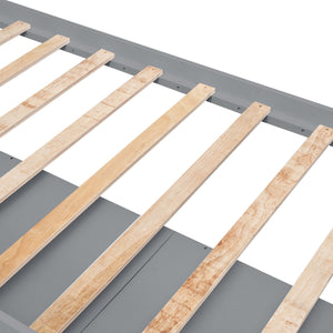 Platform Storage Bed Solid Wood Bed With 6 Drawers
