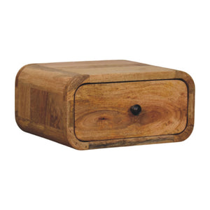 Avora Mini Wall-Mounted Oak-ish Nightstand, 1-Drawer