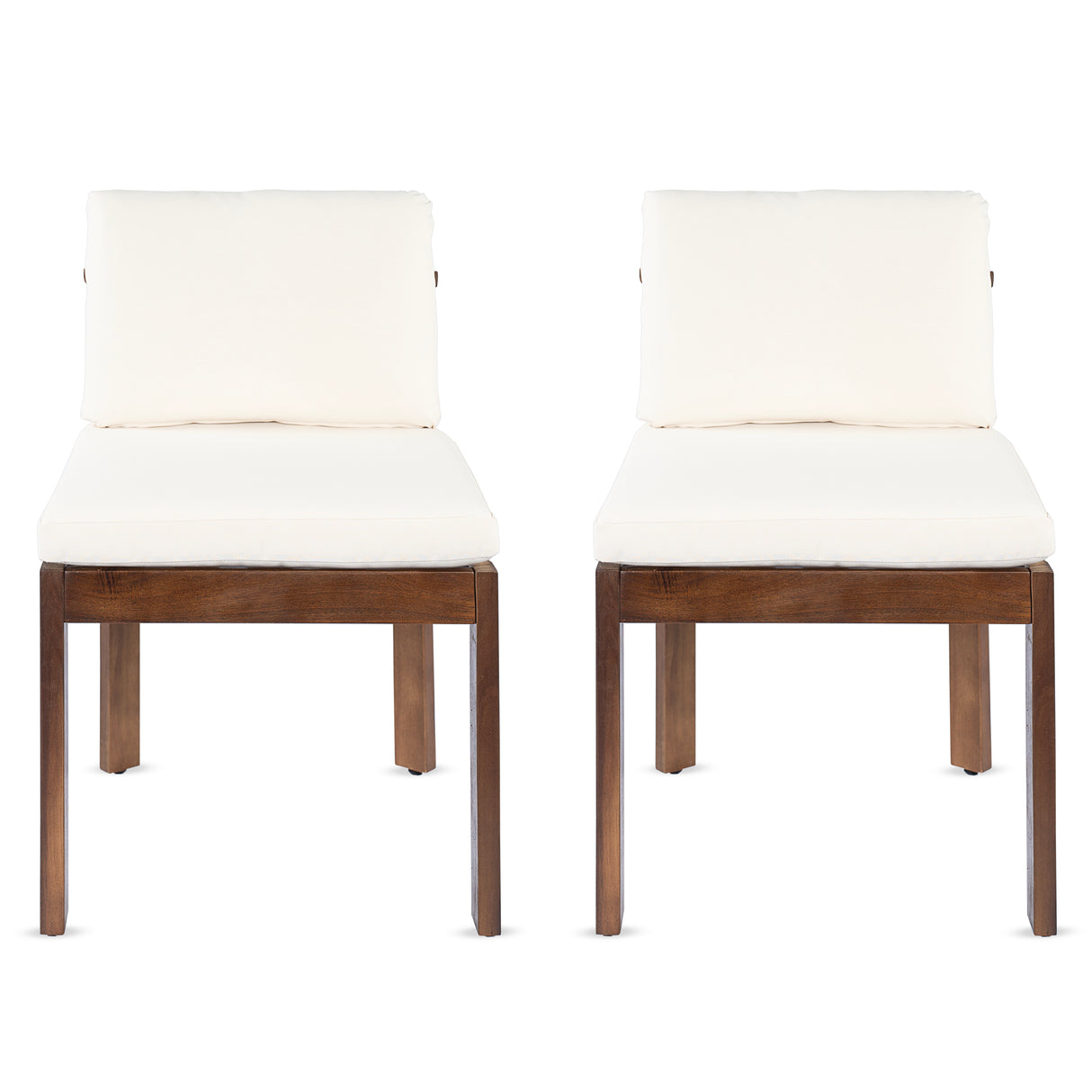 Acacia Wood Outdoor Dining Chair (Set of 2)