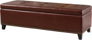 51 Inch Large Ottoman with Storage Bench