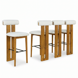 Renee Indoor Contemporary Rolled-Back Bar Stool