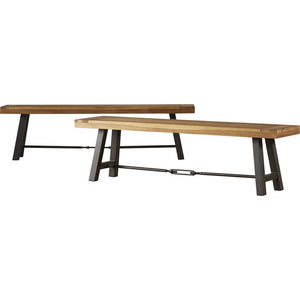 Outdoor 3-Pieces Acacia Wood Dining Set