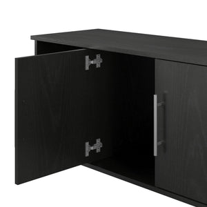 Systembuild Evolution Camberly - Shoe Storage Bench - Black Brown