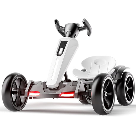 Electric Kids Pedal Go Kart With Adjustable Seat, Foldable Design