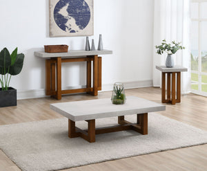 Keven Faux Concrete Top Table
